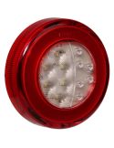 Piloto Trasero LED Redondo Posición, Niebla y Marcha Atrás Glo Track Neon 14Cm de diámetro