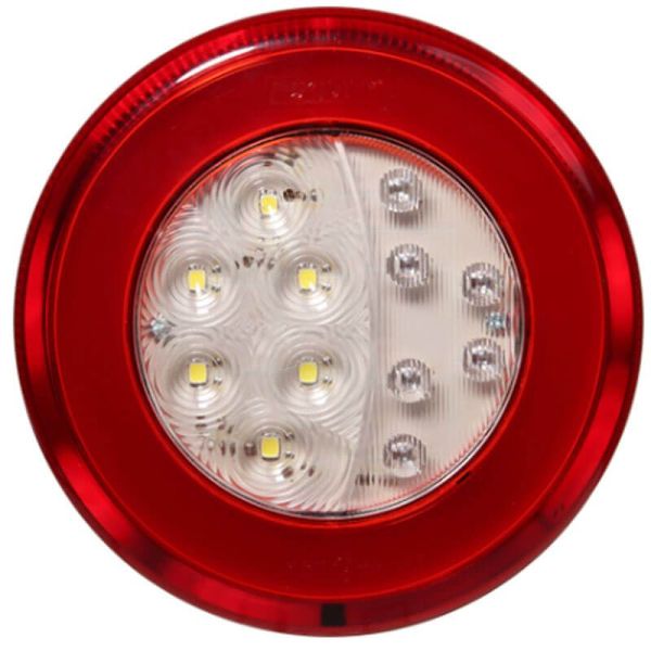 Piloto Trasero LED Redondo Posición, Niebla y Marcha Atrás Glo Track Neon 14Cm de diámetro