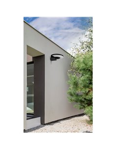 Aplique de parede solar LED GLOSS antracite texturizado, LED 5W 3000K 500lm, IP65, bateria integrada, para exterior 2