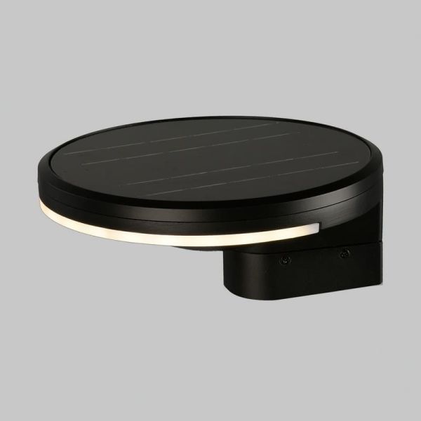 Aplique de parede solar LED GLOSS antracite texturizado, LED 5W 3000K 500lm, IP65, bateria integrada, para exterior