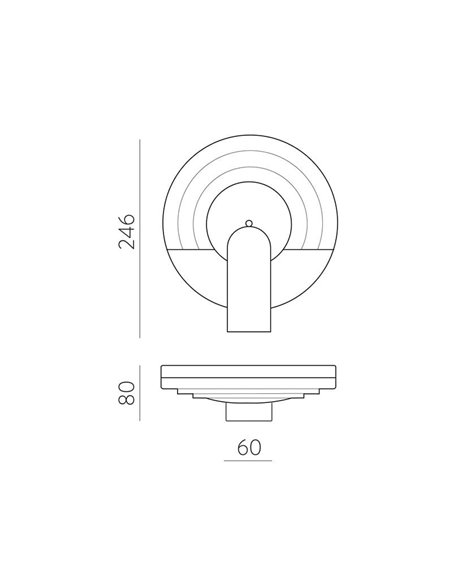 Applique Solaire LED Texturée Anthracite GLOSS, LED 5W 3000K 500lm, IP65, Batterie Intégrée, Pour Extérieur