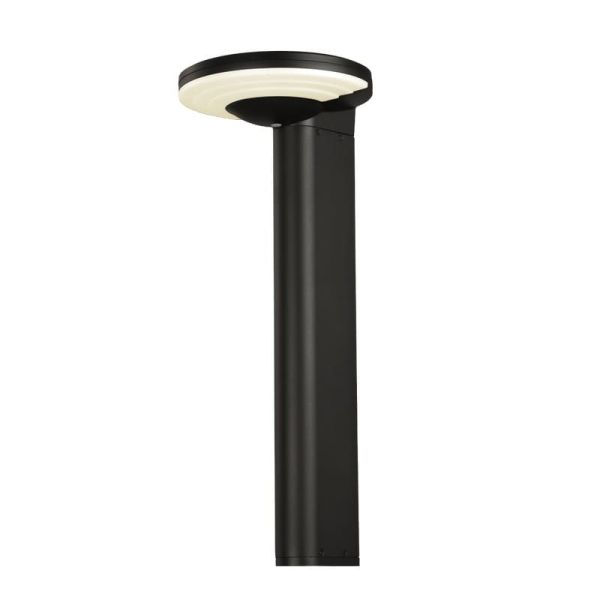 Farol LED solar externo GLOSS antracite texturizado, 5W 3000K 500lm, IP65, bateria integrada