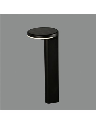 Baliza LED Solar para exterior GLOSS Antracita Texturado, 5W 3000K 500lm, IP65, Batería integrada