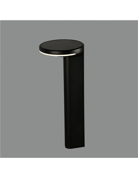 Baliza LED Solar para exterior GLOSS Antracita Texturado, 5W 3000K 500lm, IP65, Batería integrada