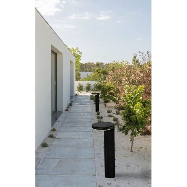 Baliza LED Solar para exterior GLOSS Antracita Texturado, 5W 3000K 500lm, IP65, Batería integrada