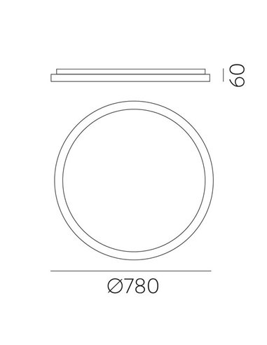 GRACE Grand Plafonnier LED Ø78cm Texturé Blanc/Noir, 80W 6800lm, Interrupteur à Glissière 2700K-3000K, Avec/Sans Casambi