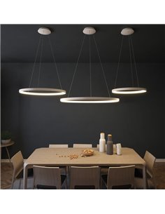 Lámpara de Techo Colgante LED GRACE Ø58 Blanco/Negro texturado, LED 50W 4000K 4250lm Con/Sin Casambi 2