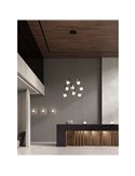 Candeeiro de mesa LED redondo HALO técnico ouro/preto - opala, LED 5W 370lm, 2700K-3000K com interruptor deslizante