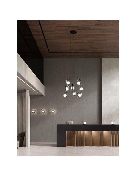 Candeeiro de mesa LED redondo HALO técnico ouro/preto - opala, LED 5W 370lm, 2700K-3000K com interruptor deslizante