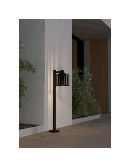 Baliza Exterior Rejillas SELINUS 85cm Alto Elegante IP65 | LeonLeds