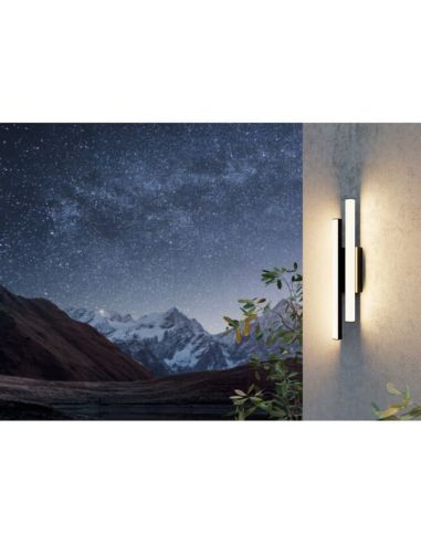 Aplique Pared Exterior SERRICELLA 2 Barras Rectas Verticales | LeonLeds