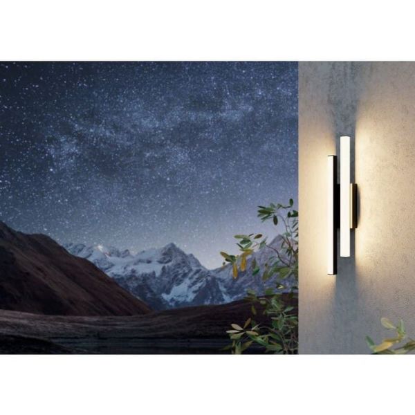 Aplique Pared Exterior SERRICELLA 2 Barras Rectas Verticales | LeonLeds