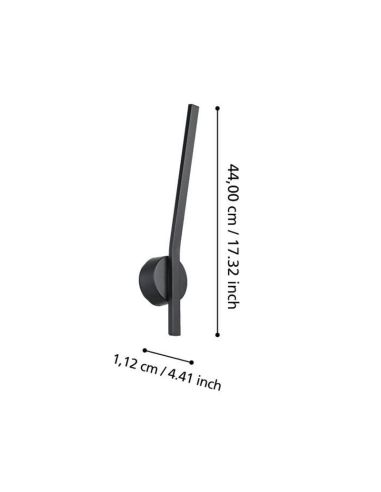 Aplique Pared Barra Alargada Horizontal TAPARITA 32cm LED | LeonLeds