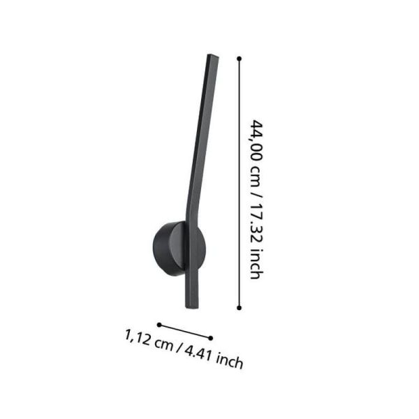 Arandela de barra horizontal alongada TAPARITA 32cm LED | LeonLeds