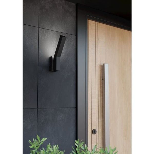 Aplique Pared Alargado 32cm UGENTO LED 4,2W 3000K IP44 Acero | LeonLeds