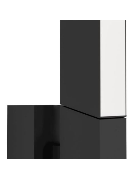 Aplique Pared Alargado 32cm UGENTO LED 4,2W 3000K IP44 Acero | LeonLeds