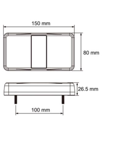 Piloto Trasero LED 4 Funciones Efecto Neon 12/24V Lucidity | LeonLeds