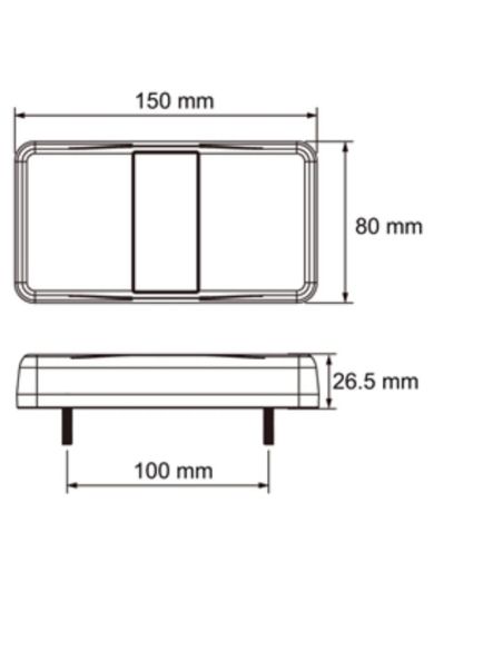 Piloto Trasero LED 4 Funciones Efecto Neon 12/24V Lucidity | LeonLeds