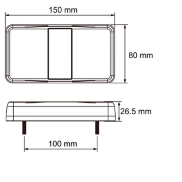 Piloto Trasero LED 4 Funciones Efecto Neon 12/24V Lucidity | LeonLeds