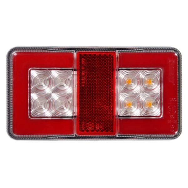 Farolim LED traseiro 4 funções efeito...