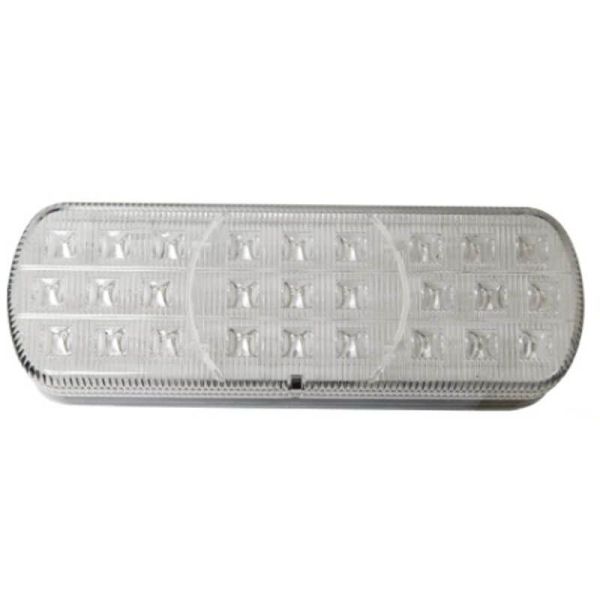 Piloto Trasero LED rectangular con Tulipa Transparente 3 Funciones 12V 24V 26021ARR-V