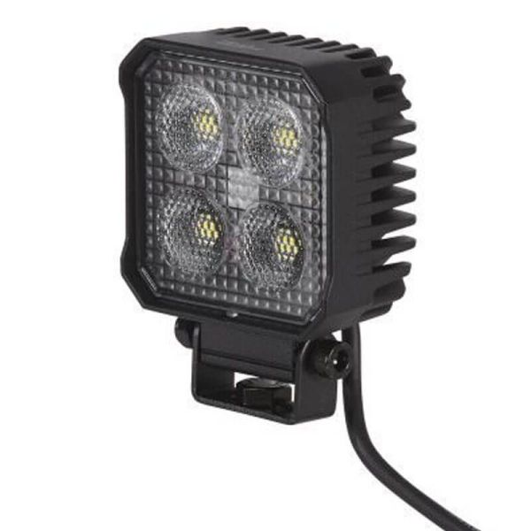 Mini-phare de travail LED carré Hella Value Fit TS1700 1700 lm 12 V 24 V avec câble