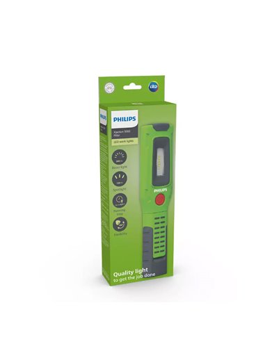Lámpara de mano LED billante Xperion 3000 Pillar 500Lm con cabezal pivotante 180º