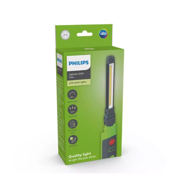 Lampe à main Xperion 3000 Slim, pour éclairer les espaces étroits 500Lm IK07 IP20 avec aimant