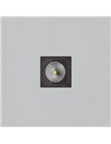 Plafón con LED COB integrado para Exterior HAMAL Antracita Texturado, LED COB 10W 3000K 860lm, CRI80 CL.I IP65, LED integrado