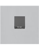 Plafón con LED COB integrado para Exterior HAMAL Antracita Texturado, LED COB 10W 3000K 860lm, CRI80 CL.I IP65, LED integrado