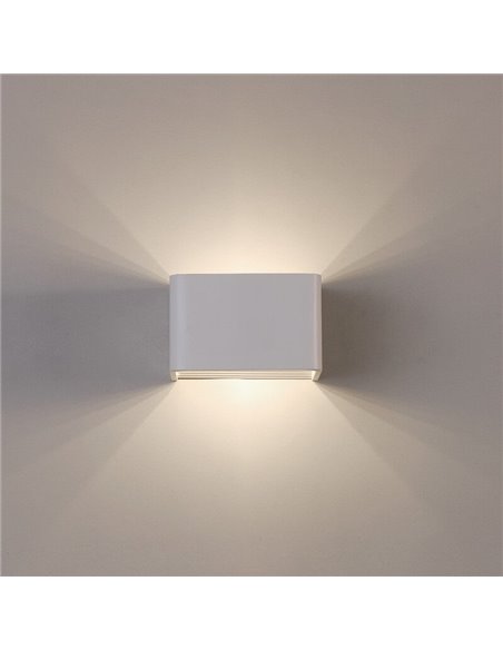 Aplique interior LED cuadrado ICON 10cm 8,5W 890lm 2700K-3000K Blanco/Negro/Oro con Interruptor deslizante