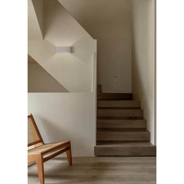 Applique d'intérieur LED carrée ICON 10cm 8,5W 890lm 2700K-3000K Blanc/Noir/Or avec interrupteur coulissant