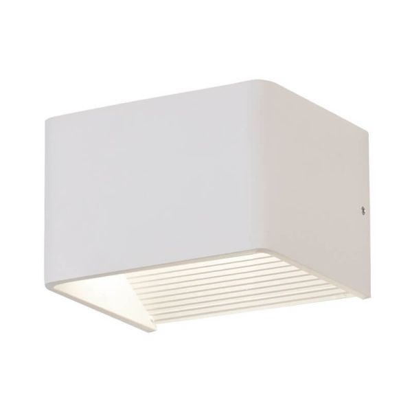 Applique d'intérieur LED carrée ICON 10cm 8,5W 890lm 2700K-3000K Blanc/Noir/Or avec interrupteur coulissant