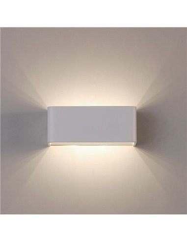Aplique interior LED rectangular ICON 20cm 10,5W 1100lm 2700K-3000K Blanco/Negro/Oro con Interruptor deslizante