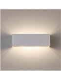 Applique d'intérieur LED rectangulaire ICON 36cm 21W 2200lm 2700K-3000K Blanc/Noir/Or avec interrupteur coulissant