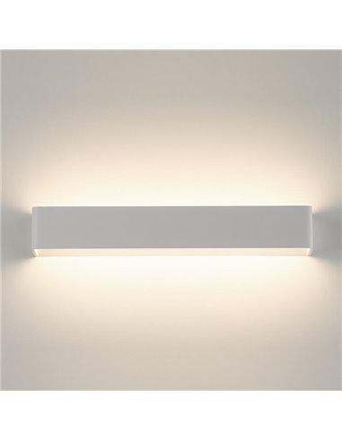 Applique murale d'intérieur LED longue ICON 50cm 32W 3162lm 2700K-3000K Blanc/Noir/Or avec interrupteur coulissant