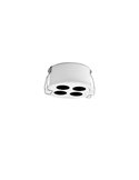 Foco Downlight Empotrable LED Circular INVISIBLE Blanco/Negro, 9W 3000K 680lm