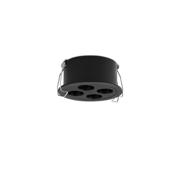 Foco Downlight Empotrable LED Circular INVISIBLE Blanco/Negro, 9W 3000K 680lm