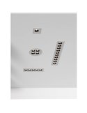 Downlight encastrable rectangulaire avec 10 Spots INVISIBLES Blanc/Noir, 24W 3000K 1790lm