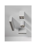 Plafón LED cuadrado de superficie INVISIBLE Blanco/Negro, 9W 3000K 680lm