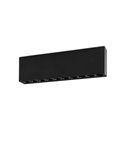 Plafón de superficie LED con 10 focos INVISIBLE 272mm Blanco/Negro, LED 24W 3000K 1790lm