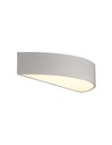 Aplique semicircular LED ISIA Ø60cm Blanco/Negro/Oro, 2x22W 4875lm, Kelvin 3000K-4000K con Interruptor deslizante Con y Sin Casa