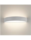 Aplique semicircular LED ISIA Ø60cm Blanco/Negro/Oro, 2x22W 4875lm, Kelvin 3000K-4000K con Interruptor deslizante Con y Sin Casa