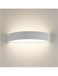 Aplique semicircular LED ISIA Ø60cm Blanco/Negro/Oro, 2x22W 4875lm, Kelvin 3000K-4000K con Interruptor deslizante Con y Sin Casa 2
