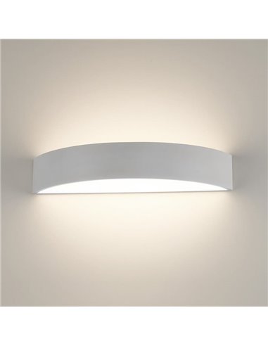 Aplique LED semicircular ISIA Ø60cm Branco/Preto/Dourado, 2x22W 4875lm, Kelvin 3000K-4000K com interruptor deslizante com e sem 