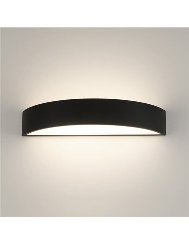 Aplique semicircular LED ISIA Ø60cm Blanco/Negro/Oro, 2x22W 4875lm, Kelvin 3000K-4000K con Interruptor deslizante Con y Sin Casa