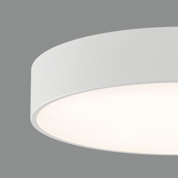Aplique semicircular LED ISIA Ø60cm Blanco/Negro/Oro, 2x22W 4875lm, Kelvin 3000K-4000K con Interruptor deslizante Con y Sin Casa