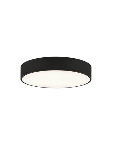 Plafón LED circular ISIA Ø40cm Blanco/Negro/Oro, 40W 3660lm, Kelvin 3000K-4000K Slide Switch con Interruptor deslizante Con y Si