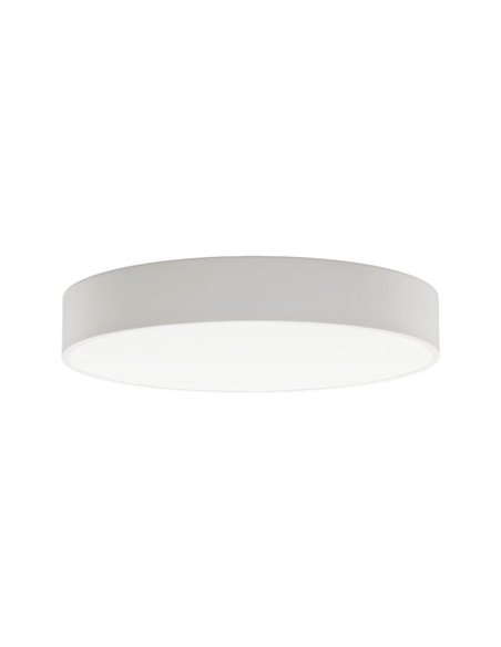 Plafonnier LED circulaire ISIA Ø60cm Blanc/Noir/Or, 55W 5250lm, Kelvin 3000K-4000K Interrupteur à glissière avec interrupteur à 