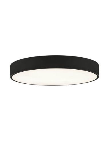 Plafón LED circular ISIA Ø60cm Blanco/Negro/Oro, 55W 5250lm, Kelvin 3000K-4000K Slide Switch con Interruptor deslizante Con y Si